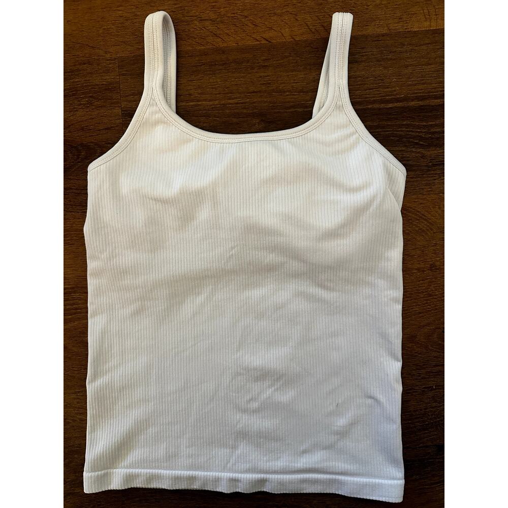 Athleta Ribbed Tank Top with Built-in Bra - Size Small